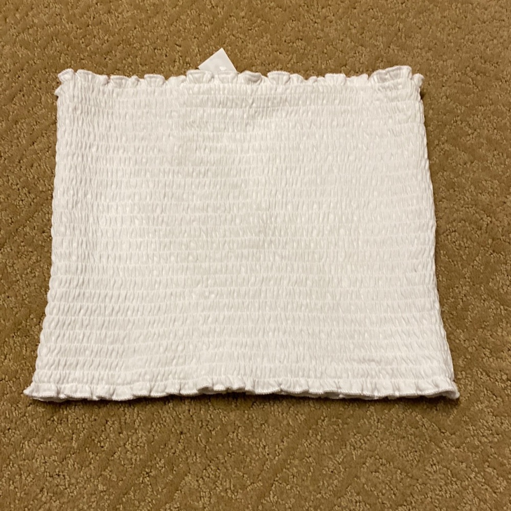 Hollister white tube top